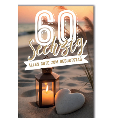 Geburtstagskarten 5520860 11,5x17 cm 115mm x 170mm (BxH) Jubil&auml;umsjahr bunt