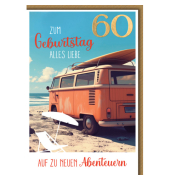 Geburtstagskarte Zahl  60