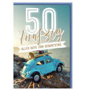 Geburtstagskarten 5520850 11,5x17 cm 115mm x 170mm (BxH) Jubiläumsjahr bunt