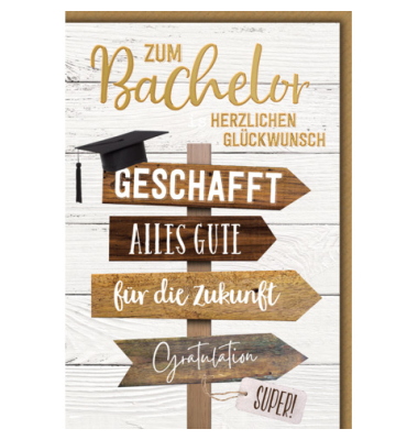 Gl&uuml;ckwunschkarten 5640009 11,5x17 cm 115mm x 170mm (BxH) bunt