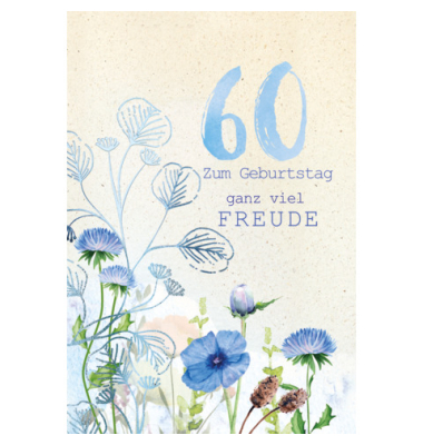 Geburtstagskarten 52-8560 11,5x17 cm 115mm x 170mm (BxH) Jubiläumsjahr bunt