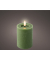 Kerze Wachs LED 11,2cm gn