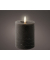 LED-Kerzen 489176 ohne grau 7x11,2cm (&Oslash;xH) 80 h Brenndauer