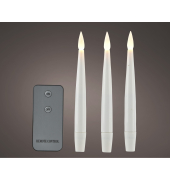 LED-Kerze 489599 ohne wei&szlig; 1,5x15cm (&Oslash;xH) 80 h Brenndauer