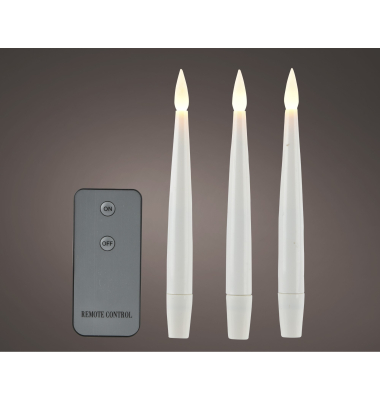 LED-Kerze 489599 wei&szlig; 1,5x15cm (&Oslash;xH) 80 h Brenndauer
