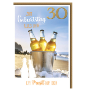 Geburtstagskarte Zahl  30