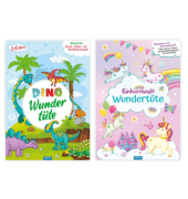 Wundert&uuml;te Set , "Dino+Einhorn", 23x32cm (BxL), in Papiert&uuml;te