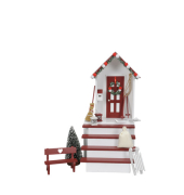 Weihnachtlicher  Wichteltür 14-tlg. rot-weiß