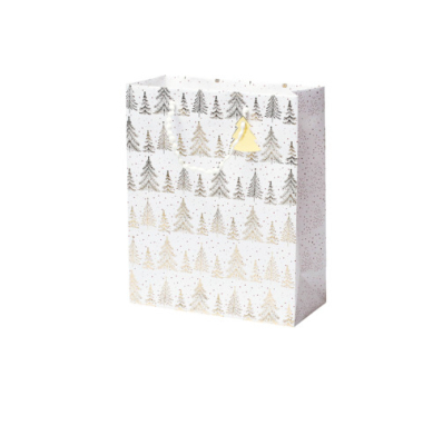 Geschenktasche 13668562000 Geschenktragtasche, Goldene Bäume, 260mm x 32cm