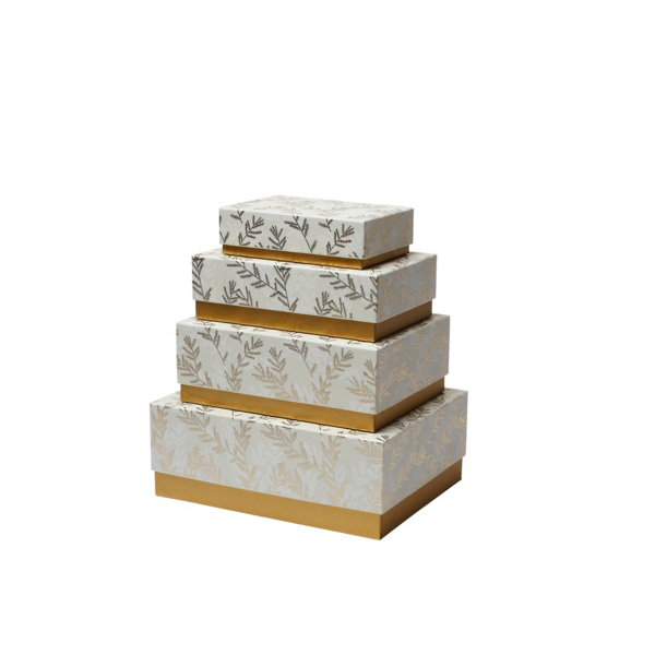 4014970496639 - Weihnachtlicher Geschenkkarton Golden Glo 4014970496639 Rössler