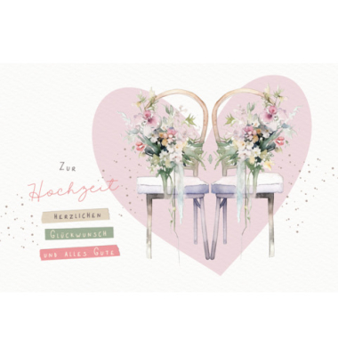 Gl&uuml;ckwunschkarten 91-2260 17x11,5 cm 17cm x 115mm (BxH) bunt