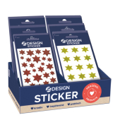 Weihnachtsetikett Sterne 60PG