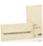 Designbriefumschlag Inspiration 20320806, Din Lang, nassklebend, 100g, chamois