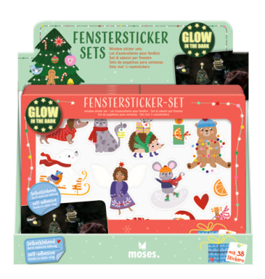 Fenstersticker-Set nachtleuchtend