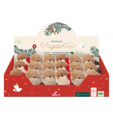 Anhänger Vögelchen Filz 2fach sort.