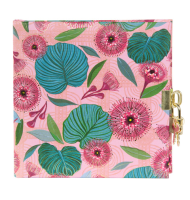 Tagebuch Tropical Leaves pink