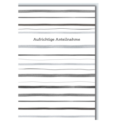 Trauerkarten 811396 11,5x17 cm 115mm x 170mm (BxH) bunt