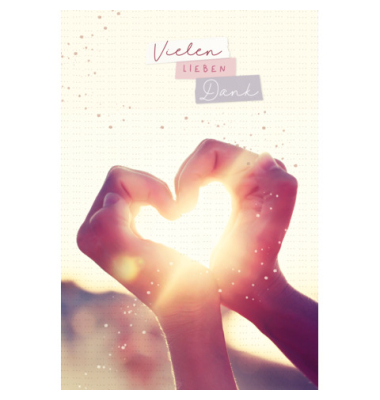 Dankeskarten 41-2774 11,5x17 cm 115mm x 170mm (BxH) Vielen Dank bunt