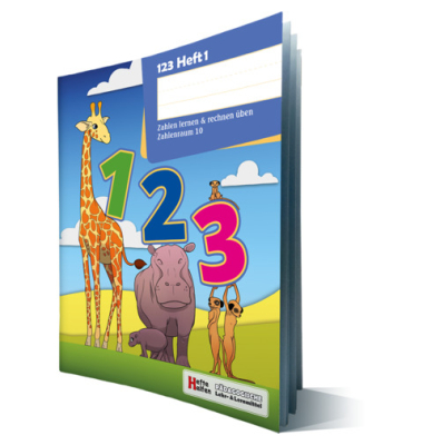 123 Mathe Heft 1 Zahlen lernen & rechnen &uuml;ben