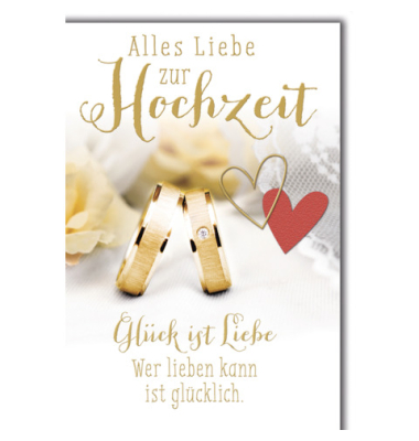 Gl&uuml;ckwunschkarten 5912746 11,5x17 cm 115mm x 170mm (BxH) bunt