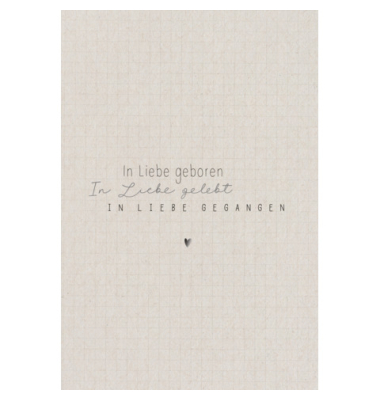 Trauerkarten 81-3749 11,5x17 cm 115mm x 170mm (BxH) schwarz/wei&szlig;
