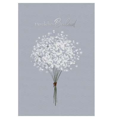 Trauerkarten 81-3645 11,5x17 cm 115mm x 170mm (BxH)