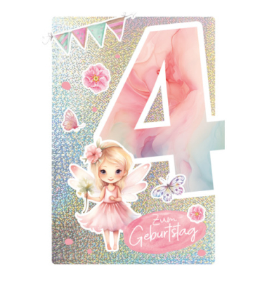 Geburtstagskarten 54-4304 11,5x17 cm 115mm x 170mm (BxH) Jubil&auml;umsjahr bunt