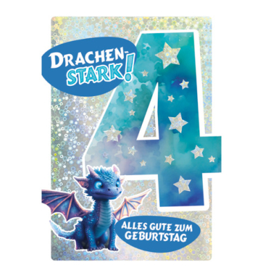 Geburtstagskarten 54-4204 11,5x17 cm 115mm x 170mm (BxH) Jubil&auml;umsjahr bunt