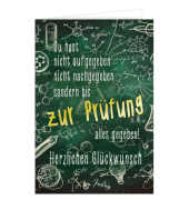 Karte zur best. Prüfung