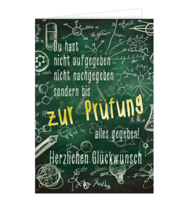 Karte zur best. Prüfung
