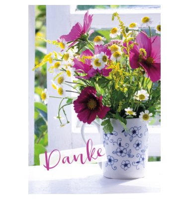 Dankeskarten 41-2794 11,5x17 cm 115mm x 170mm (BxH) bunt