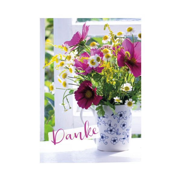 9004546584735 - Dankeskarten 41-2794 115x17 cm 115mm x 170mm (BxH) bunt 9004546584735 5 Stück