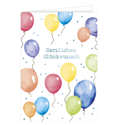 Gl&uuml;ckwunschkarten 41-85005 A4 bunt