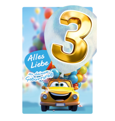 Geburtstagskarten 54-4203 11,5x17 cm 115mm x 170mm (BxH) Jubiläumsjahr bunt