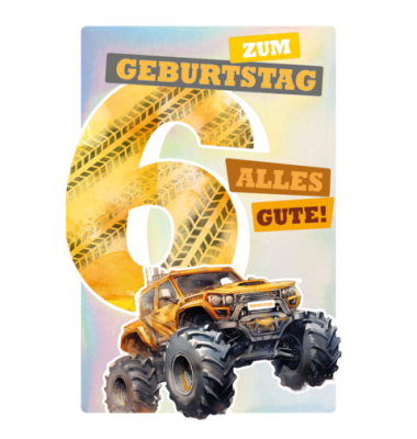 Geburtstagskarten 54-4206 11,5x17 cm 115mm x 170mm (BxH) Jubil&auml;umsjahr bunt