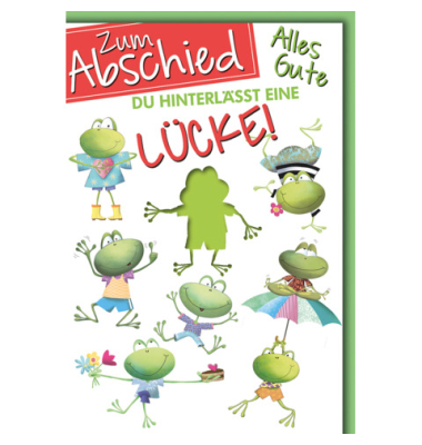 Abschiedskarte