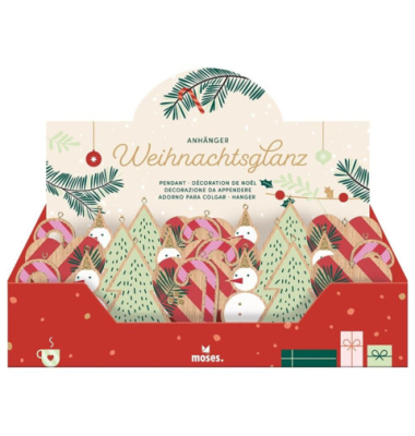 Anhänger Weihnachtsglanz sortiert