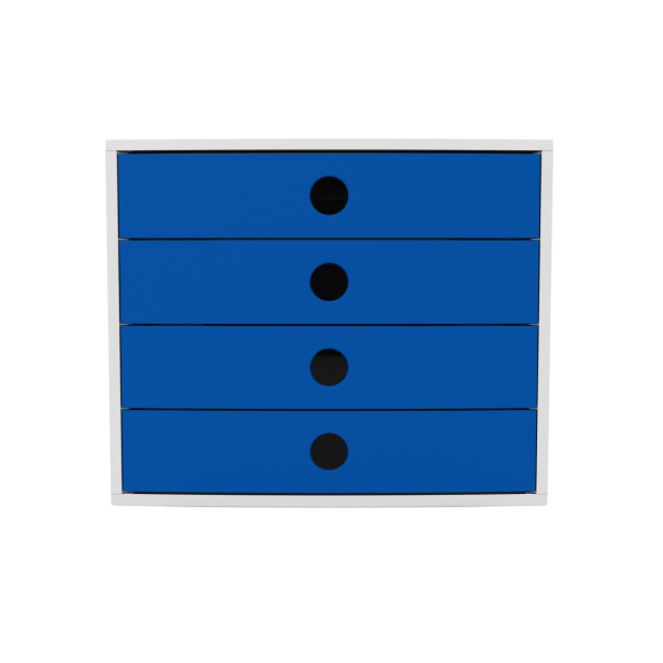 4003630034564 - Schubladenbox Oeco 4Schübe geschlossen bl 4003630034564 Soennecken
