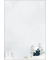 Weihnachtsbriefpapier Eingeschneite H&uuml;tte im Winterwald Cozy Christmas DP601, A4, 90g