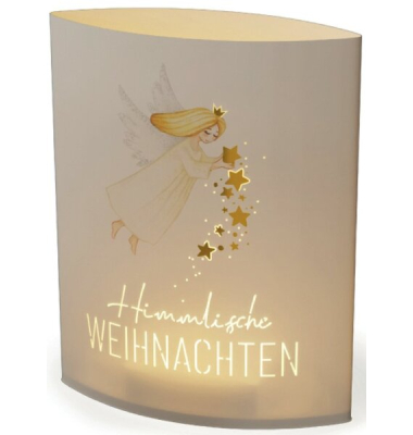 LED Licht, Schirm aus Papier, Timer- Funktion, Motiv Engel Weihnachten LED Licht, Schirm aus Papier, Timer- Funktion, Motiv Engel Weihnachten