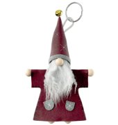 Weihnachts- Wichtel aus Filz, inkl. Schlüsselring