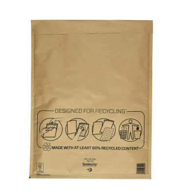 Luftpolstertaschen Mail Lite Gold K/7, 100403202, innen 350x470mm, goldgelb