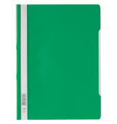 Schnellhefter Standard 257305, A4, grün, Polypropylen (PP), Vorderdeckel transparent