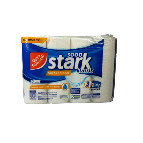 4311501090879 - Küchenrolle sooo stark Klassik 350358 3-lagig weiß 4311501090879 4 Stück 4311501090879 - Küchenrolle sooo stark Klassik 350358 3-lagig weiß 4311501090879 4 Stück