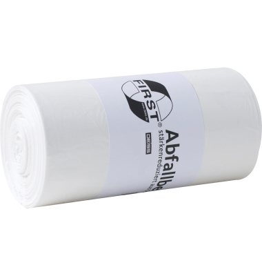 Müllsäcke 36030 FIRST PLUS, weiß, 70 Liter, extrastark