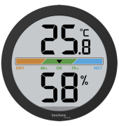 Thermometer digital WS 9418 schwarz 6x1,5cm (&Oslash;xT) 