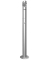 Standascher 6288 17,5x102cm 1,7 Liter  rund Edelstahl