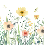 Servietten, 33 x 33 cm, Motiv Sunny Meadow