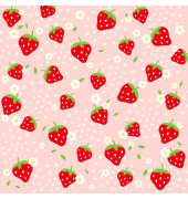 Servietten, 33 x 33 cm, Motiv Strawberries