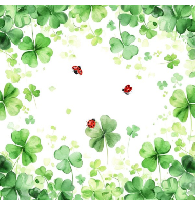 Servietten 1211-25015, mehrfarbig / Lucky You, 3-lagig, 33x33cm